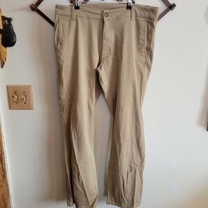 Kavu Hiking Pant Khaki Pockets Tan Cream Men's 38 x 32